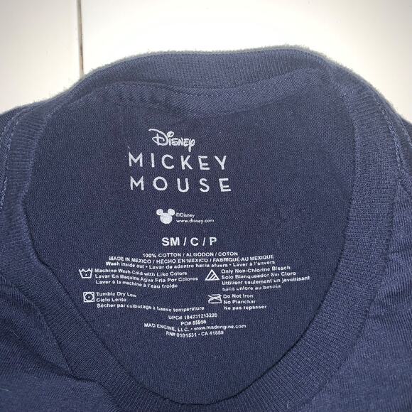 Disney Mickey Mouse Van Gogh Starry Night Navy Blue T-Shirt - Picture 2 of 10